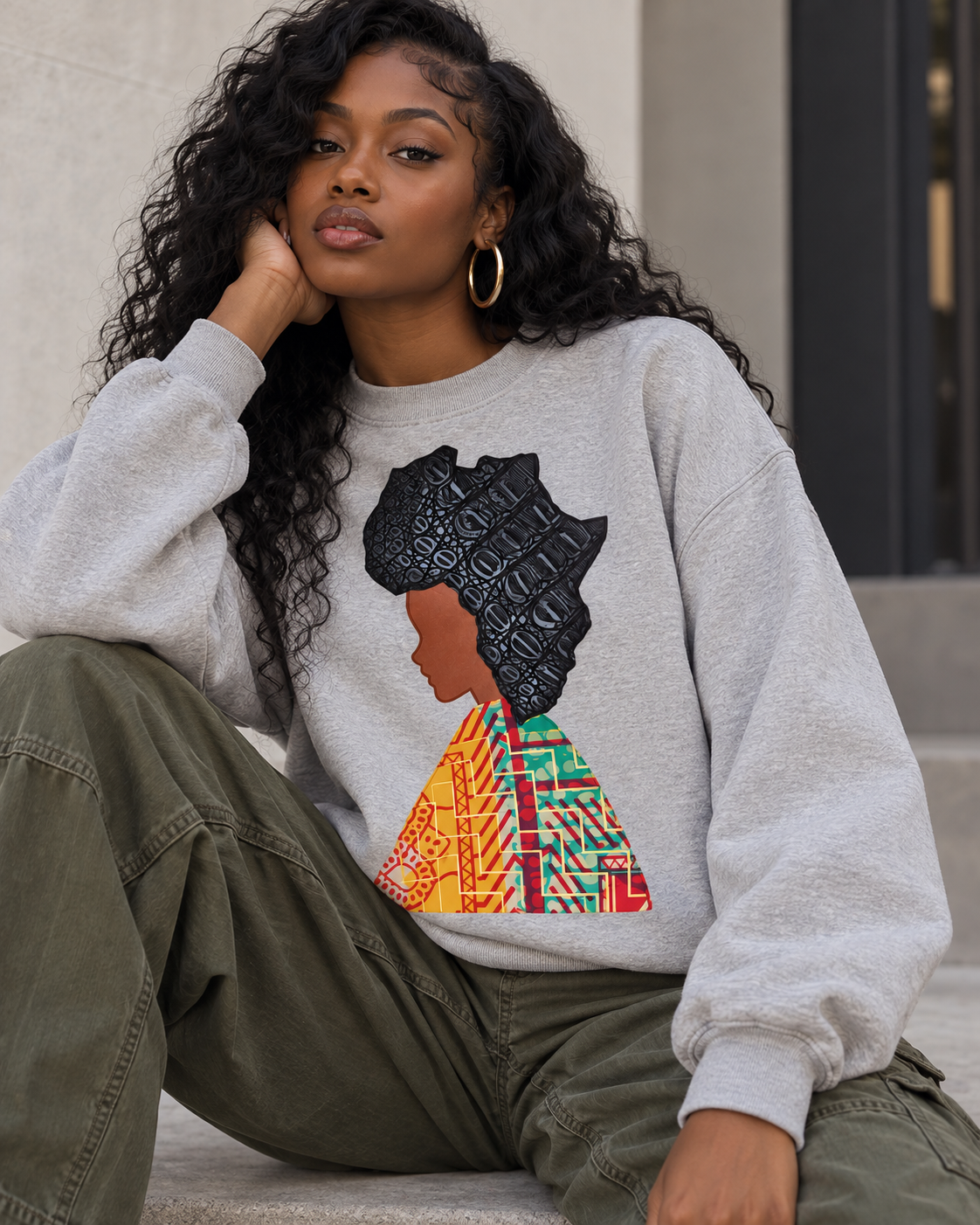 Afro Woman Sweatshirt